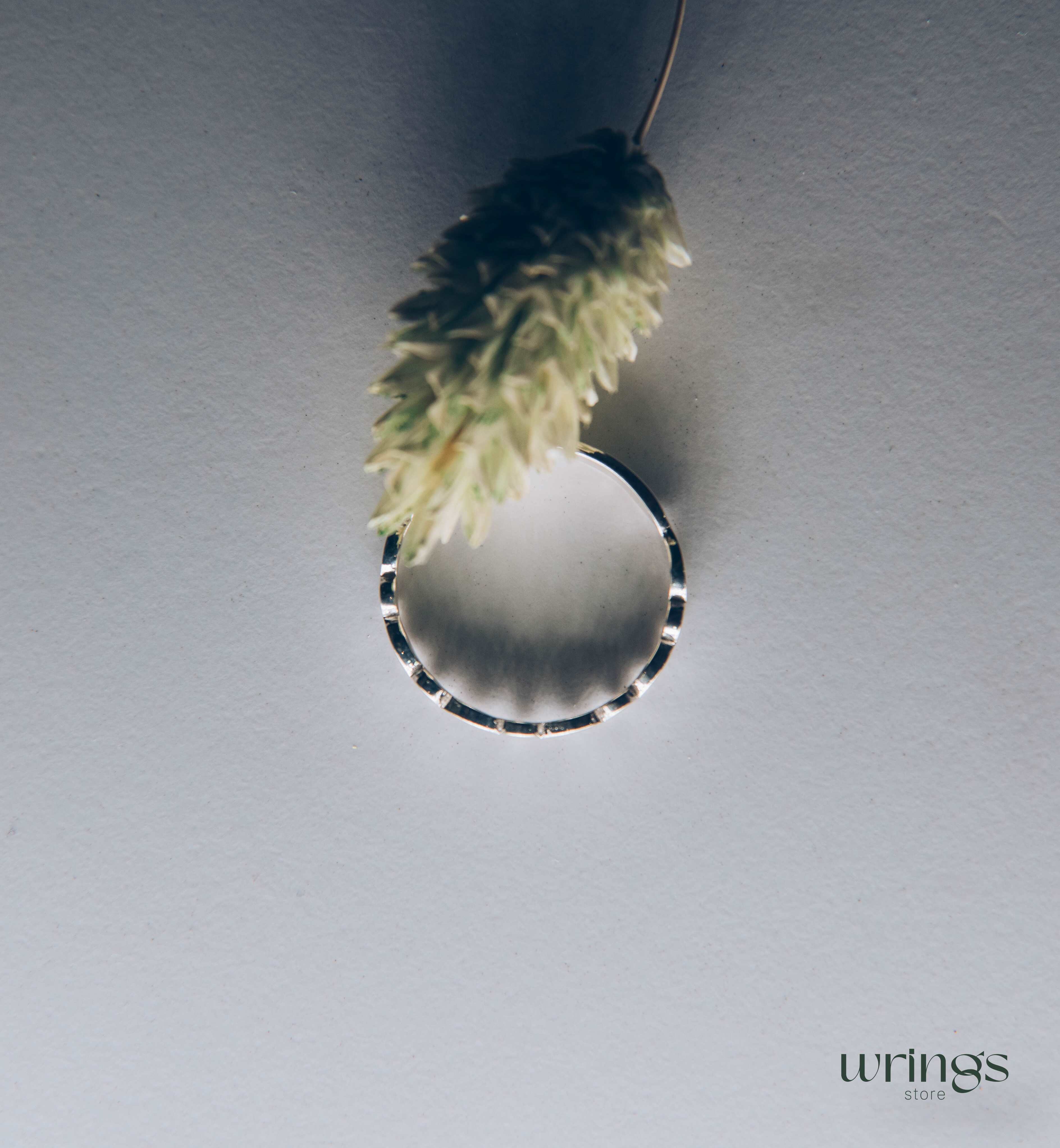 Ovals & Circles Stackable Promise Ring Silver