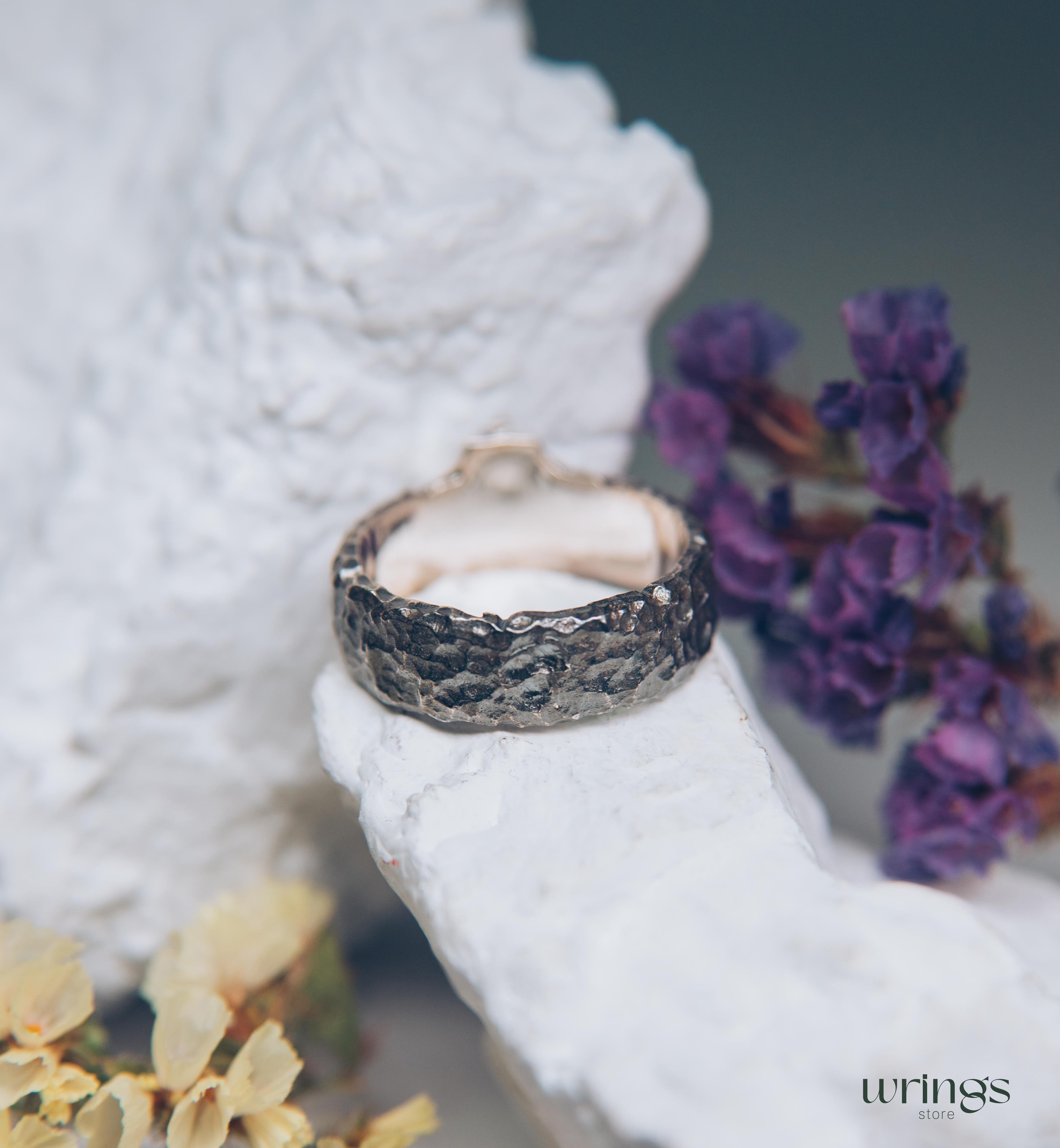Sword and Shield Unique Men's Silver Band