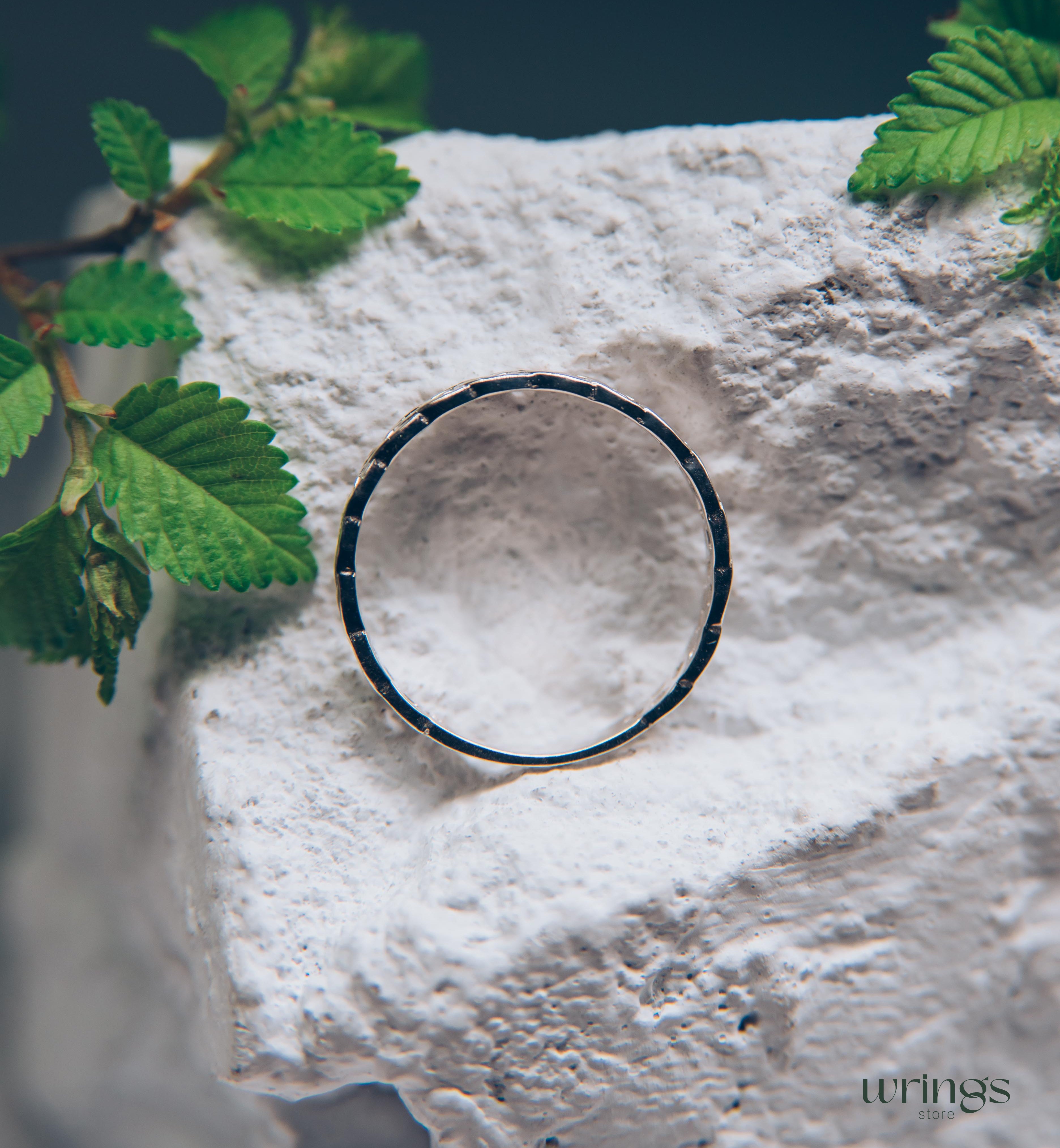 Silver Irish Knot Wedding Ring with Braided Pattern