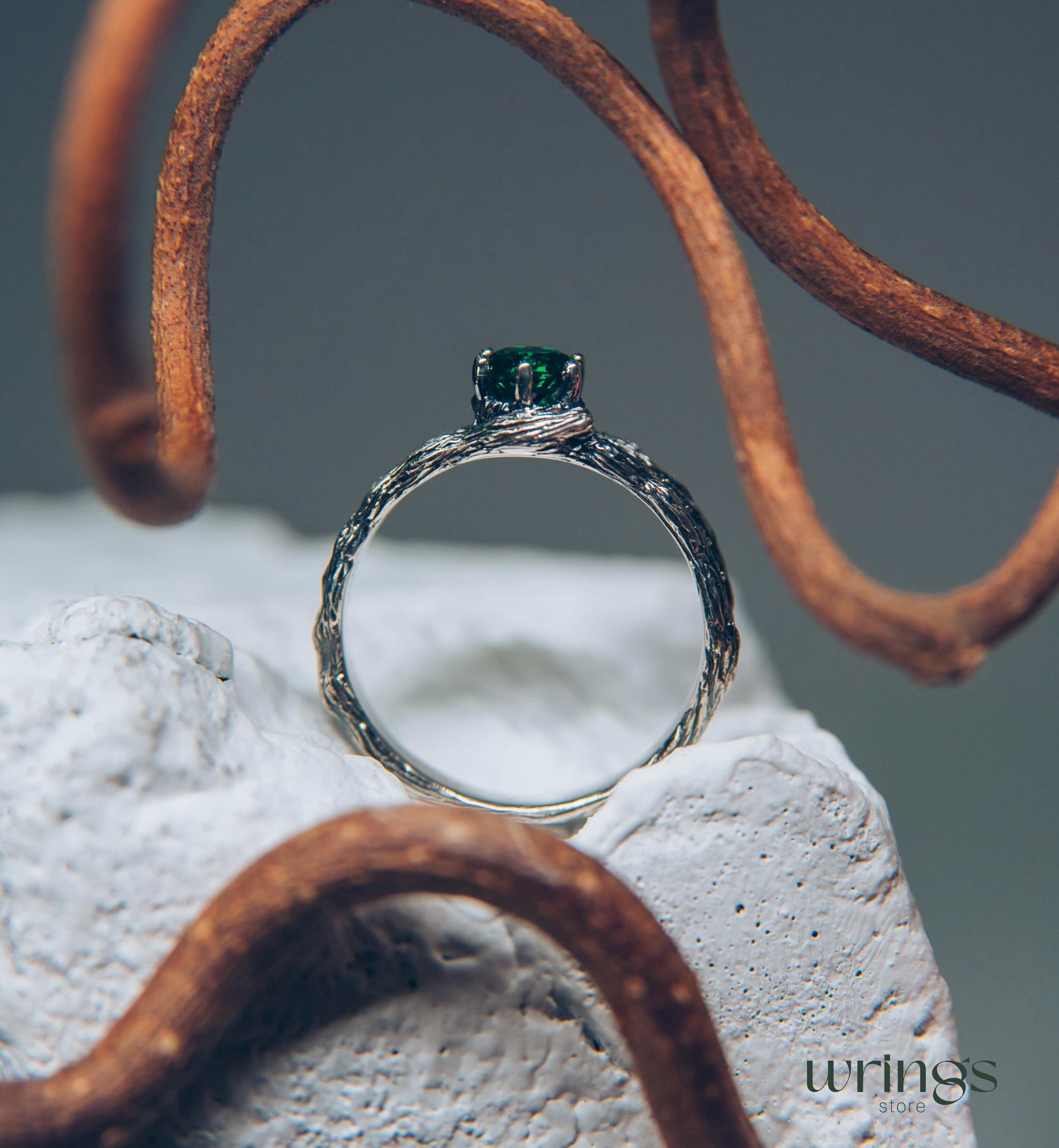 Gorgeous Emerald Ring with multiple Accent Stones