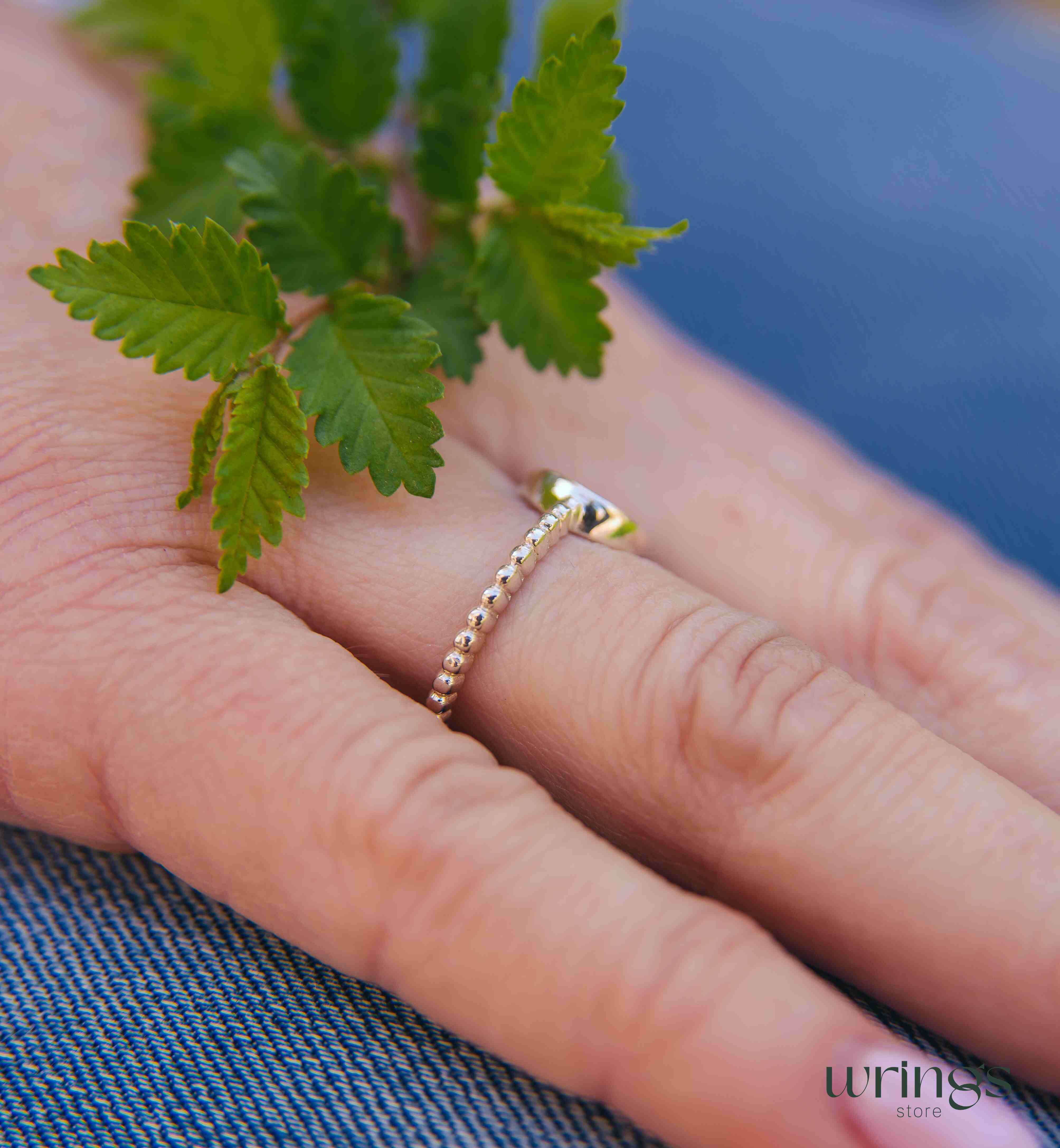 Custom Multi White Stones Round Engagement Ring Silver