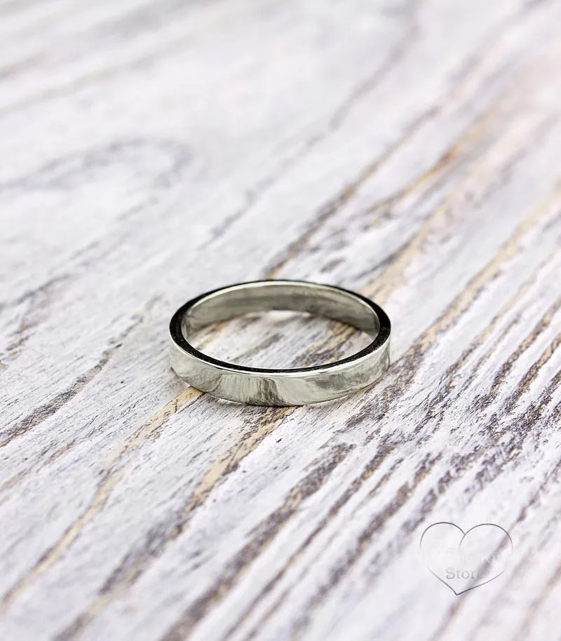 Silver Plain Wedding Band for Him & Her 3mm