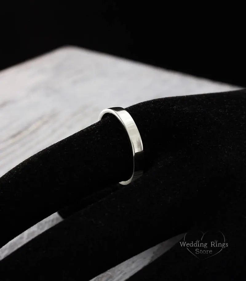 Silver Plain Wedding Band for Him & Her 3mm