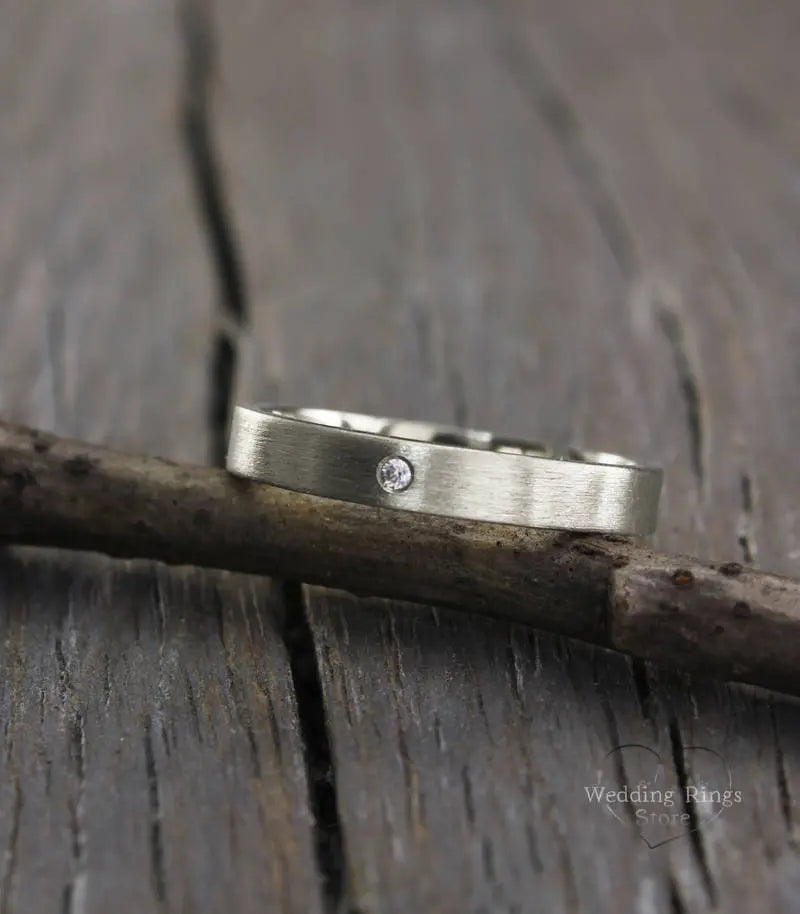 3mm Women's Simple Diamond Wedding Band