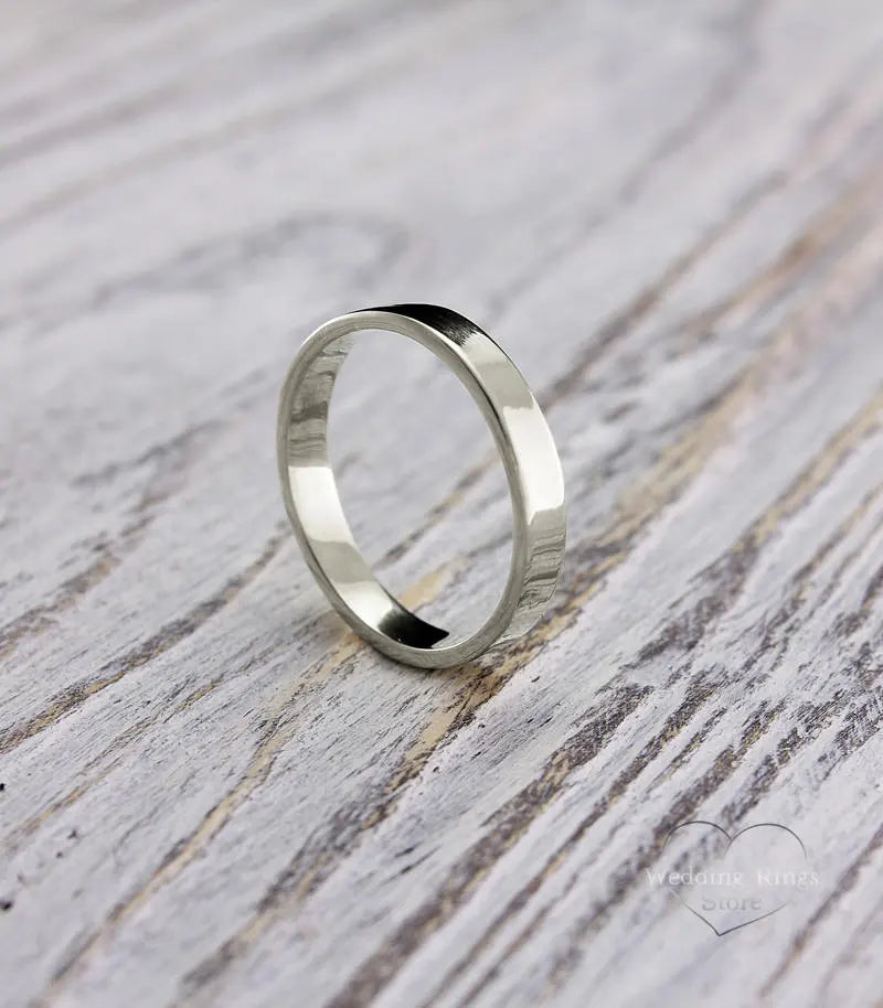 Silver Plain Wedding Band for Him & Her 3mm