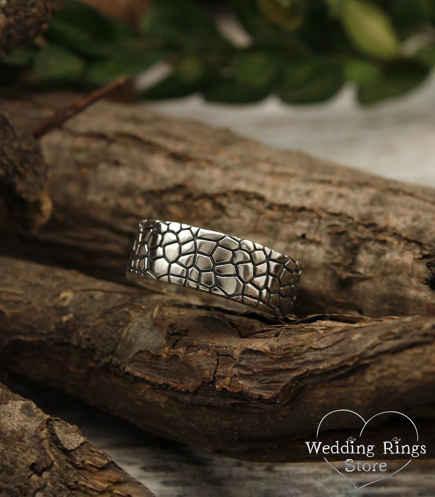 Skin Sterling Silver Wedding Band — Unique Wedding Ring