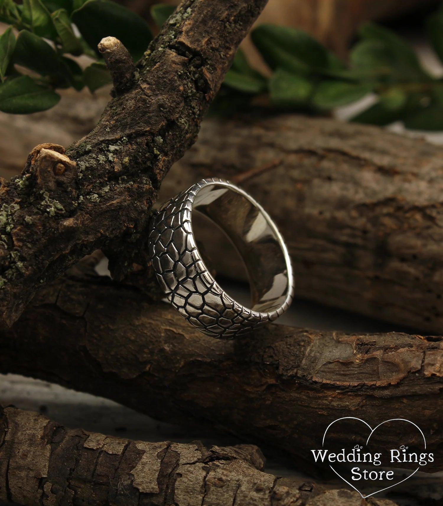 Skin Sterling Silver Wedding Band — Unique Wedding Ring