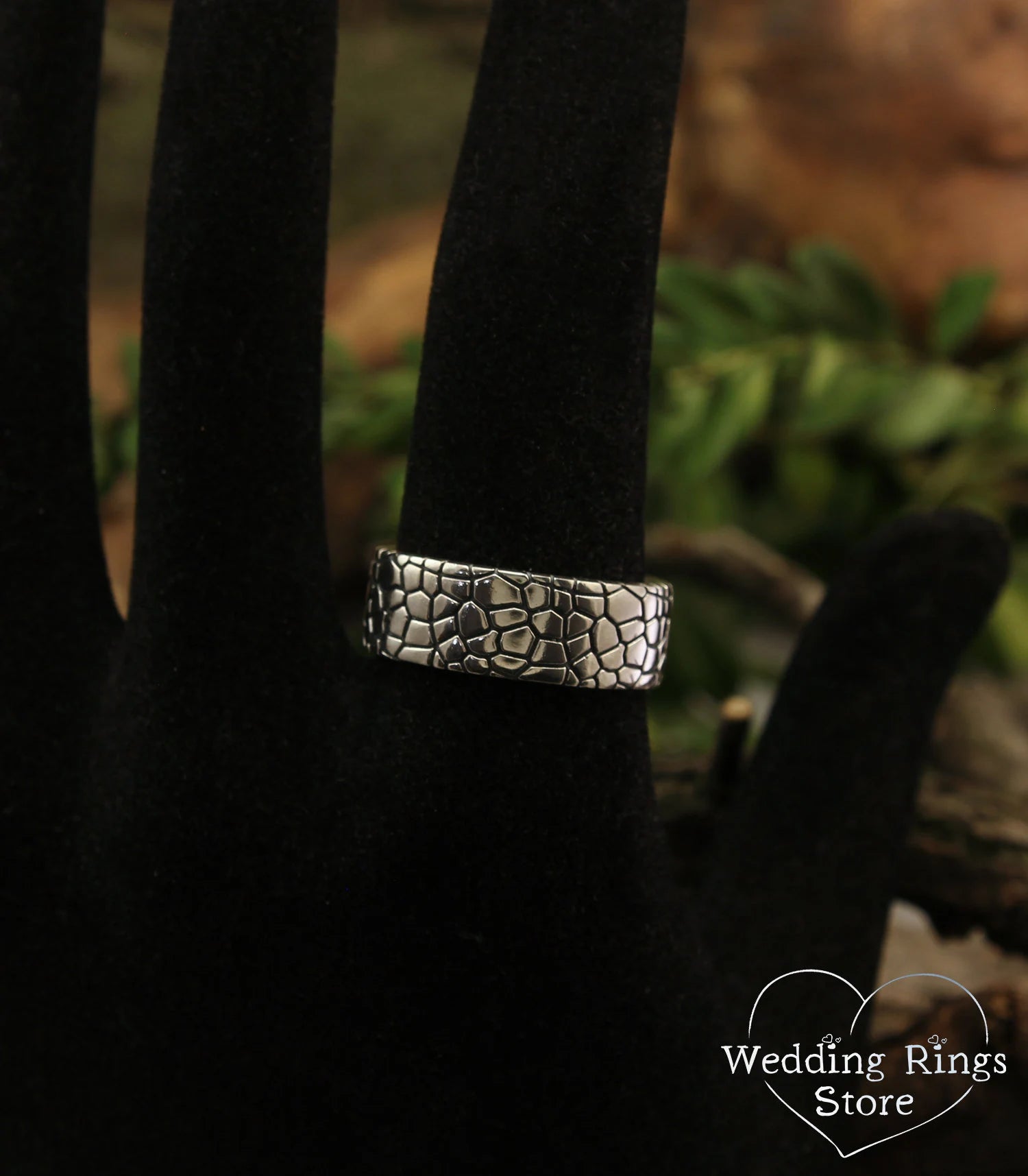 Skin Sterling Silver Wedding Band — Unique Wedding Ring