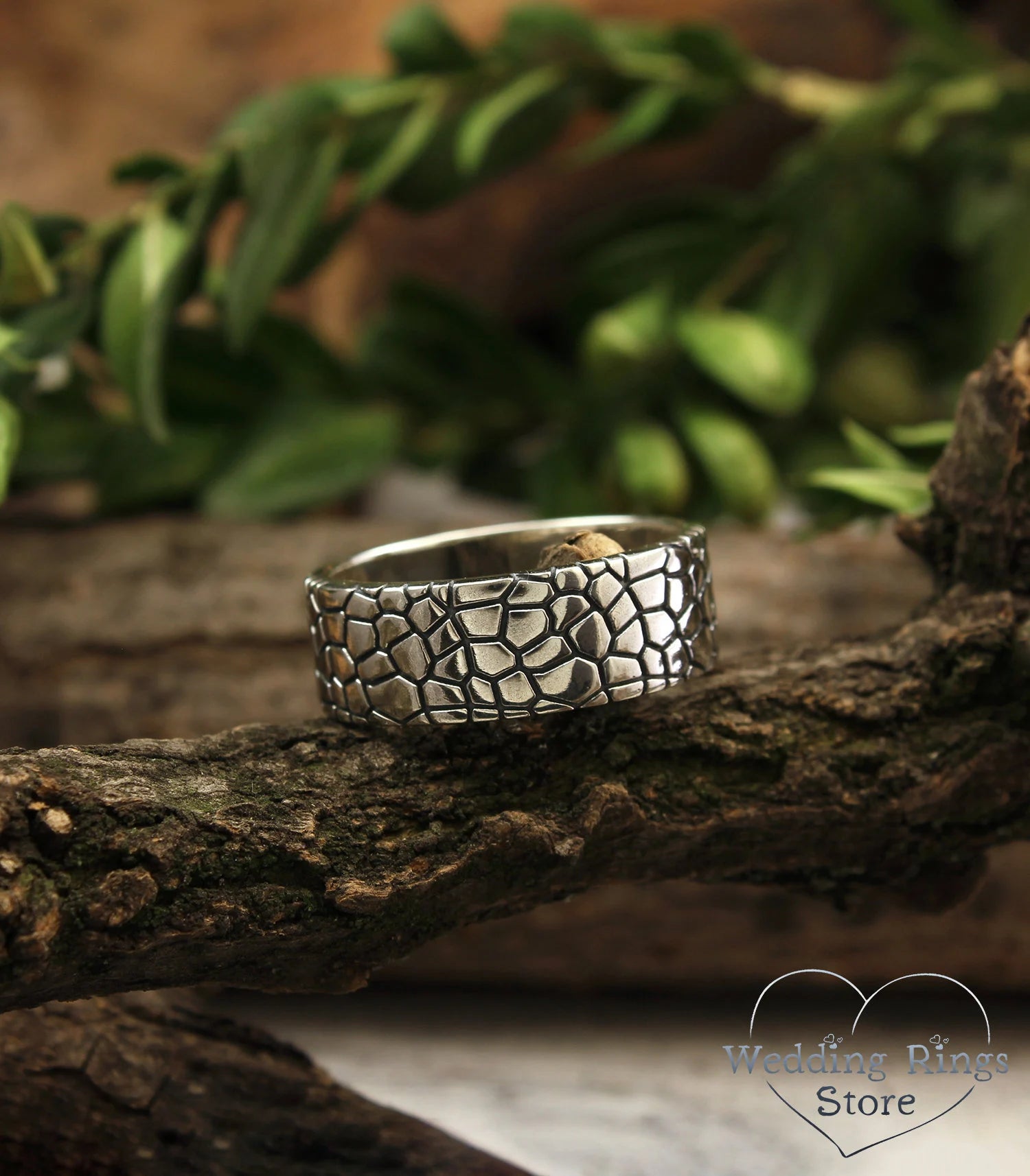 Skin Sterling Silver Wedding Band — Unique Wedding Ring