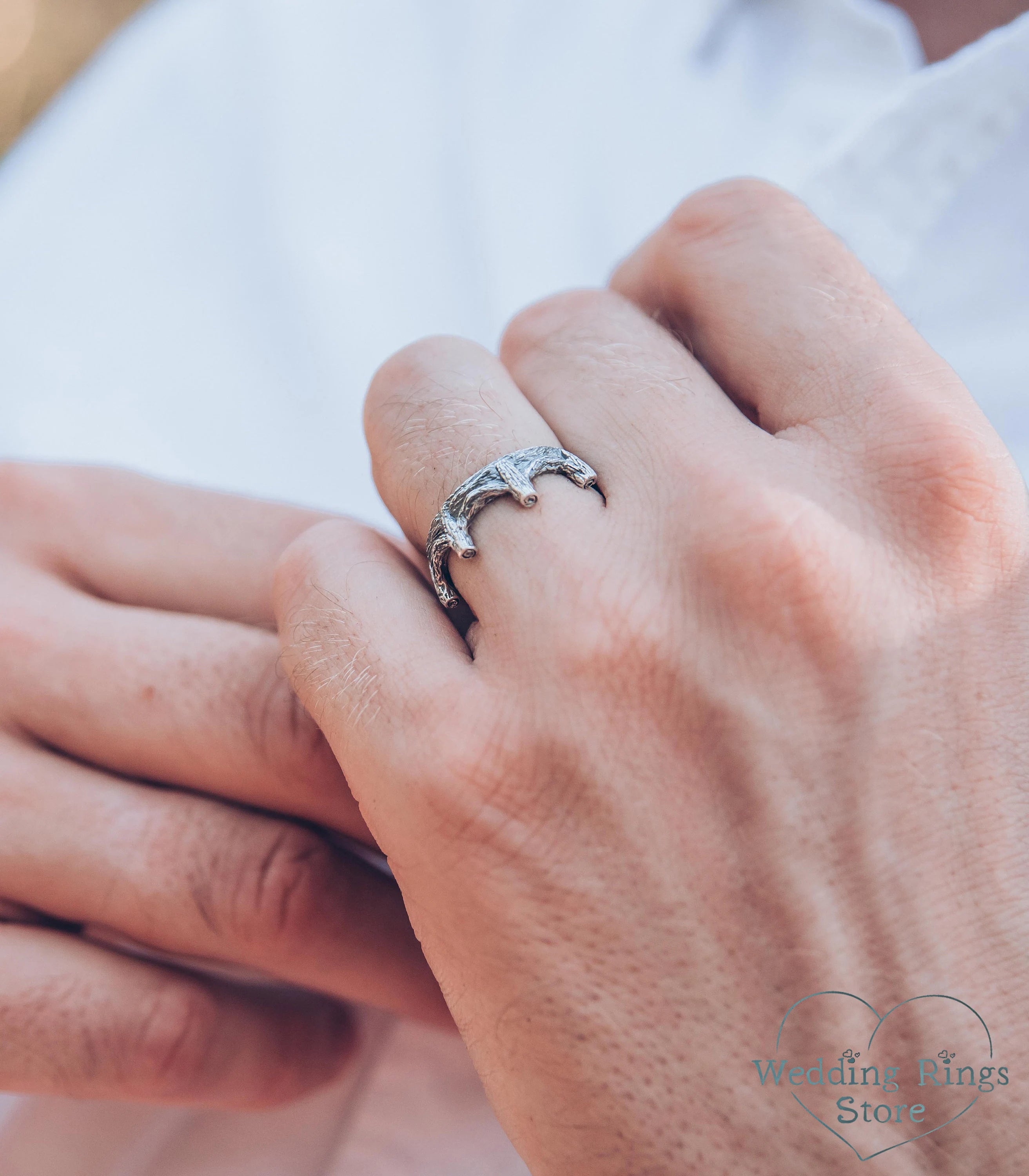 Sterling Silver Tree Crown Ring Royal Forest Design